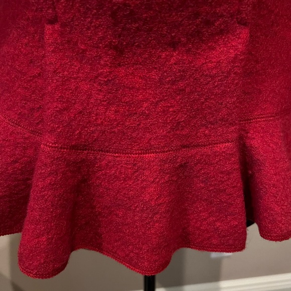 Ruby RD. Wool Orange Ruffle Jacket SzM - Picture 6 of 7